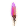 Colorful Feather Brooch Lapel Pin Handmade Men Women Novelty Brooches Lapel Pins Dress Suit Accessory Gift - Image 7