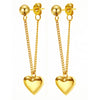 Stainless Steel Earrings For Women Heart Chain Earring Jewelry Prevent Allergy Party Accessories Gift Heart Earrings - Image 6