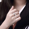 Silver Rings Simple Round Circle Rings For Women Party Jewelry Size 5 6 7 8 9 10 - Image 5