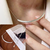 Silver Bead Geometry Necklace for Women Girl Korean Design Versatile Choker Jewelry - Image 18