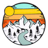 Travel Brooch Field Crossing Hiking Scenery Snow Scene Mountain Peak Alloy Clothing Accessories Backpack Brooch Badge Lapel Pins - Image 7