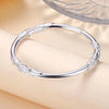 Stainless Steel Teardrop Shaped Bangle For Women Simple Chunky Gold Silver Color Adjustable Cuff Open Bracelet Jewelry - Image 11