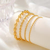 Stainless Steel Boho Ball Beaded Chain Anklet for Women, Gold Plated Simple Foot Ankle Bracelets, on Leg Jewelry - Image 3