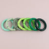 Colorful Acrylic Tube Bead Bangle with Elastic Fit - Image 5