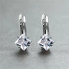 Cute Female Champagne Square Jewelry Crystal Zircon Stone Hoop Earring Rose Gold Color Wedding Earrings For Women - Image 12