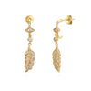 Zircon Tassel Chain Dangle Earrings for Women Gold Color Pierced Ear Stud Earrings Jewelry Accessories - Image 19