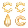 C-Shaped Clip-On Ear Cuff with Water Drop Detail - Image 13