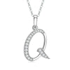 26 English Letter Zircon Pendant Necklace Temperament Personality Necklaces Jewelry Gift - Image 8