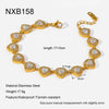 Sparkling Oval Zirconia Tennis Chain Bracelet Gold Plated Stainless Steel Dainty Chain Jewelry for Women Gift - Image 8