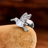 Titanium Pierc Fish Bird Ear Stud CZ Pave Cartilage Tragus Earrings Ear Lip Tongue Helix Studs Body Piercing Jewelry - Image 4