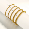 Stainless Steel Elastic Strand Beads Bracelets Bangles For Woman Beaded Chain Bracelet 21cm - Image 6