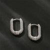 Retro Double Loop Design Drop Earring Gold Silver Color Geometric Round Earrings for Women Girls Punk Hip Hop Jewelry G - Image 10