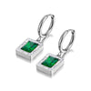 Stainless Steel Geometric Square Hoop Earrings Sparkling Cubic Zirconia Crystal Earrings Jewelry For Women - Image 37