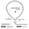 Minimalist Gold Color Plated Smooth Star Pendant Necklace Classic Stainless Steel Women's Jewelry - Image 7