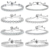 Zircon Tennis Bracelets for Women Dazzling Various Shape Crystal Chain on Hand Sexy Party Accessories Jewelry - Image 1