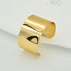 Geometric Metal Wide Cuff Open Bangle Jewelry Accessories Personalized Design Metal Glossy Bracelets for Women - Image 15