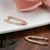 V-shaped Dangle Earring for Women Vintage Micro Inlaid Zircon Earrings Party Jewelry Accessory Gifts - Image 6