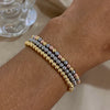 Stainless Steel Bead Stretch Bracelet 3mm or 4mm in Gold-Tone Silver-Tone or Mixed - Image 20