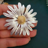 Simple Daisies and Tibetan Cosmos Flowers Brooch for Women Enamel Metal Jewelry Banquet Party Clothing Coat Pin Girl Gift - Image 4