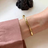 Open Stainless Steel Bangle with Decorative Stone Details in Multiple Styles - Image 11