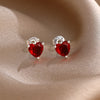 Charm Silver Moon Flower Snowflake Colorful Love Earrings, Suitable for European Women's Valentine's Day Jewelry Gifts - Image 42