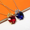 Movie Descendants Necklace Evie Fairest Red Heart Crown Pendant Necklace for Women Jewelrry Accessories - Image 2