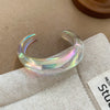 Irregular Geometric Acrylic Cuff Bracelet in Multiple Styles - Image 12