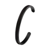 Minimalist Cuff Bangle For Men Black Man Bracelets On Hand Adjustable Stainless Steel PU Leather Men Jewelry Gift - Image 7