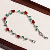 16 Colors Sparkling Leaf Cubic Zirconia Branch Gold Silver Color CZ Crystal Bracelet Women Wedding Jewelry Gift - Image 15