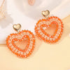 Big Water Drop Shape Drop Earrings For Women Colorful Beads Handmade Threading Crystal Long Earrings Jewelry Gift - Image 10