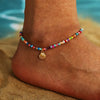 Bohemian Starfish Stone Anklets Set For Women Vintage Handmade Wave Anklet Bracelet on Leg Beach Ocean Jewelry - Image 10