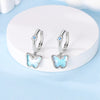 Butterfly Hoop Earrings with Colorful Cubic Zirconia - Image 43