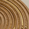Classic Stainless Steel Figaro Snake Chain Bracelets for Women Cuban Twist Gold Color Link Bracelet Woman Gifts Jewelry 16+5cm - Image 3