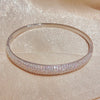 Cubic Zirconia Gemstones Minimalist Cuff Bangles Bracelets - Image 6