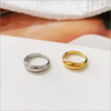 Stainless Steel Jewelry Court Shape Plain Ring Simple Commute Style Chunky Dome Rings For Women Size 6 7 8 9 - Image 5