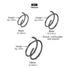 20G Titanium Double Hoop Nose Rings 6/8/10mm Small Spiral Piercing Jewelry for Women Men - Image 10