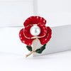 Enamel Flower Brooches for Women Unisex Pearl Plant Pins Banquet Party Backpack Gifts Jewelry Accessories - Image 17