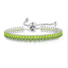 Black Crystal Tennis Bracelets for Women Men Iced Out Cubic Zirconia Adjustable Bracelet On Hand Hippie Jewelry - Image 21