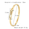Classic Slideable 3 Zircon Bangle For Women Wedding Day Gift Stainless Steel Love Bracelet Jewelry - Image 6