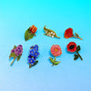 Cute Flower Pins 7-design Enamel Orchid Lilac Flower Metal Brooch Pin On Backpack Clothes Lapel Badge Friends Gifts - Image 6