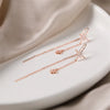 Silver Color Inlaid Zircon Star Earrings for Women Temperament Aesthetic Long Tassel Ear Line Earring Jewelry Gift - Image 3