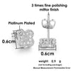 Lucky Clover Petal Earrings For Women Men hip-hop Iced Out Zirconia Blingbling Silver Color Stud Earings Jewelry -1 - Image 6