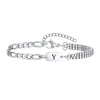 A-Z Initial Bracelets for Men Women, Figaro Chain, Double Layered Box Link Chain Bracelets, Name Gift for Him - Image 14