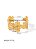 Unique Stainless Steel Metal Wide Cuff Open Bracelet Bangle Gold Pvd Plated Essential - Image 17