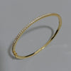 Thin Cubic Zirconia Bangle Bracelet in Rose Gold-Tone Silver-Tone and Gold-Tone - Image 3