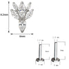 Titanium Pierc Ear Studs Marquise and Round CZ Alternate Cluster Threaded Ear Cartilage Earrings Piercing Jewelry - Image 5
