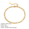 Franco Link Chain Anklets For Men Women Hip Hop Rapper Stainless Steel Foot Jewelry Leg Chain Ankle Cuban Chains - Image 2