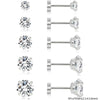 Stainless Steel Flat-Back Cartilage Stud Set with Multiple Designs - Image 6