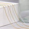 50/100CM 0.8mm Gold Silver Nail Bead Chain Charm Ellipse Stone Nail Art Decorations Giltter Metal Steel Ball Jewelry Accessory - Image 3