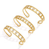 Gold Pvd Plated Round Heart Star Moon Open Bracelet For Women Stainless Steel Cuff Bangle Jewelry - Image 1